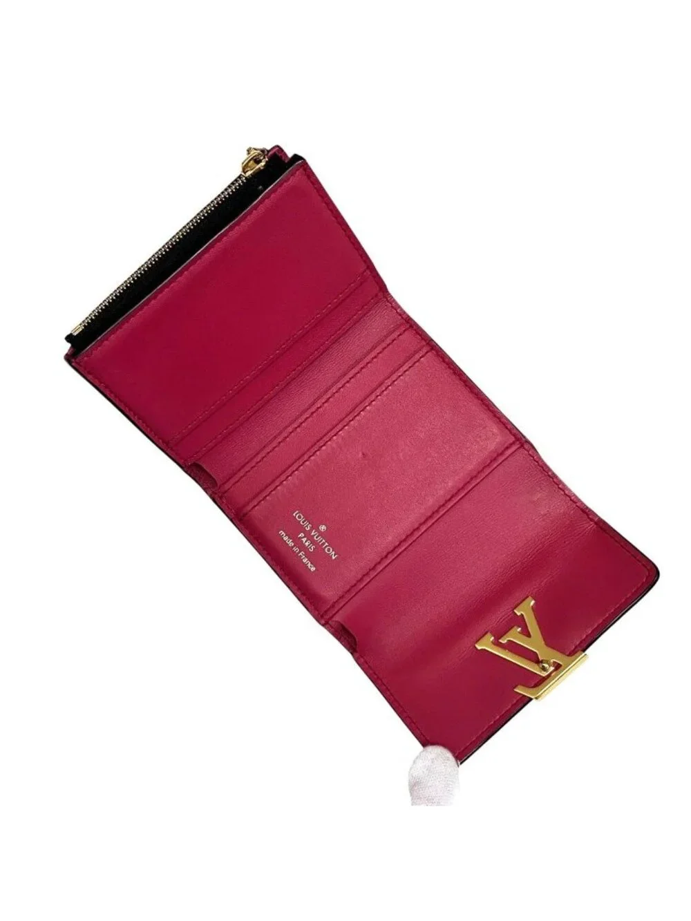 Louis Vuitton Portefeuille Capucines XS Taurillon Trifold Wallet Leather